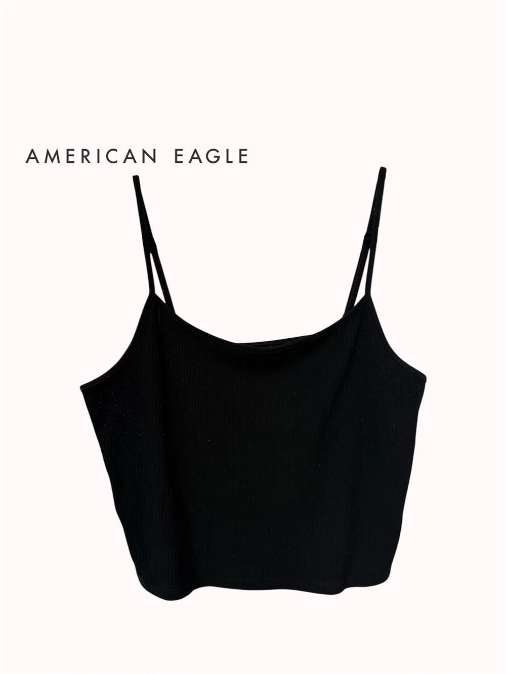 American Eagle ribbed crop cami